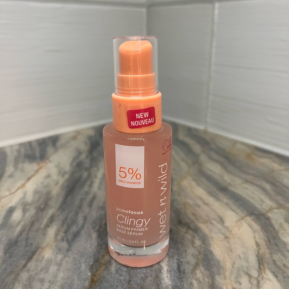 wet & wild primefocus clingy serum primer base serum NEW 0.9 Fl Oz.